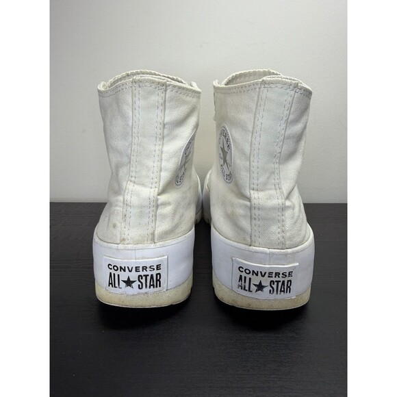 Converse Women's Chuck CTAS Lugged High White Platform Shoes Size 8.5 565902C - Picture 7 of 16